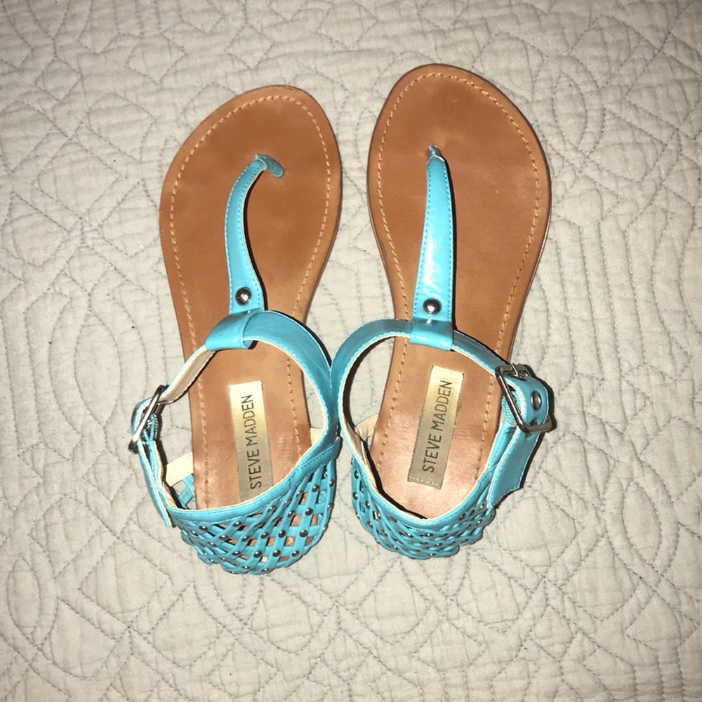 Steve Madden turquoise sandals